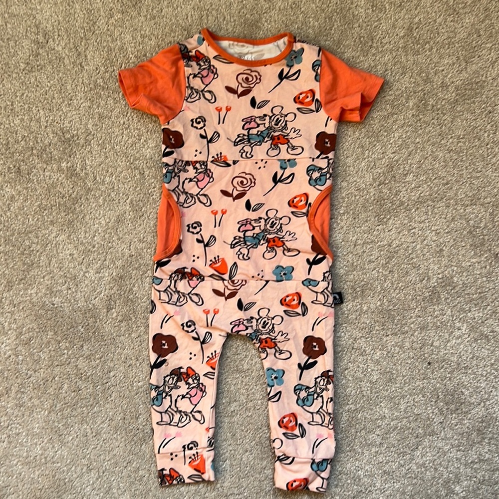 Rags Disney couples peek pocket short sleeve romper